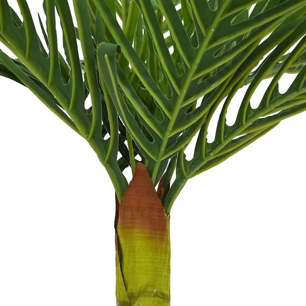 Planta de palmeira artificial 9 folhas 70 cm verde