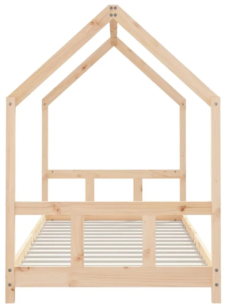 Estrutura de cama infantil 90x190 cm madeira de pinho maciça