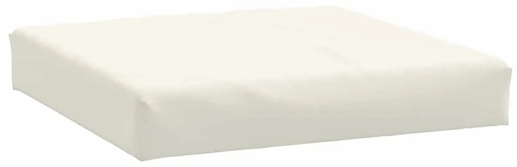 Almofadões de paletes 3 pcs mesclado tecido creme