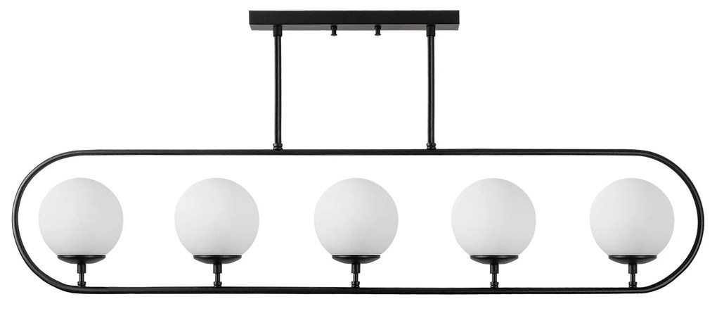 Chandelier Jewel – Preto e Branco – 122 x 15 cm