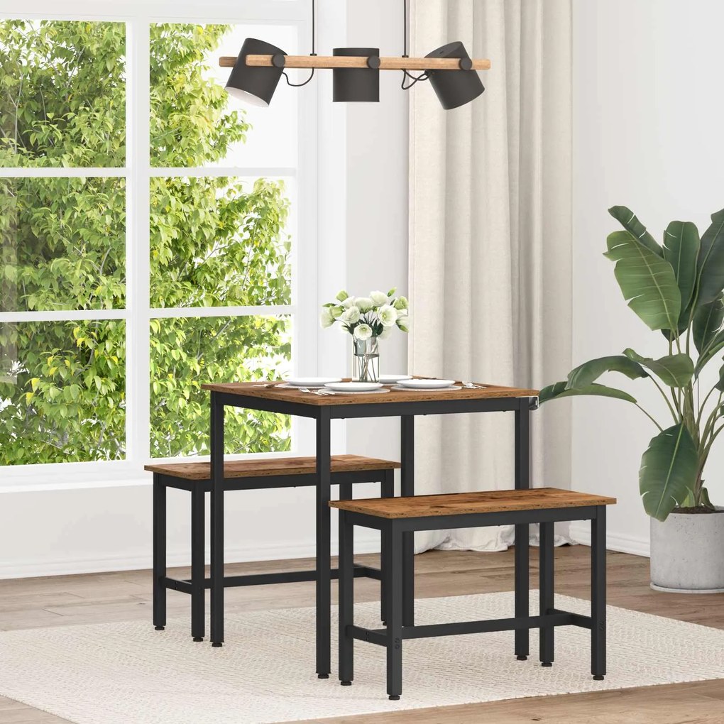 vidaXL Mesas de jantar METAL