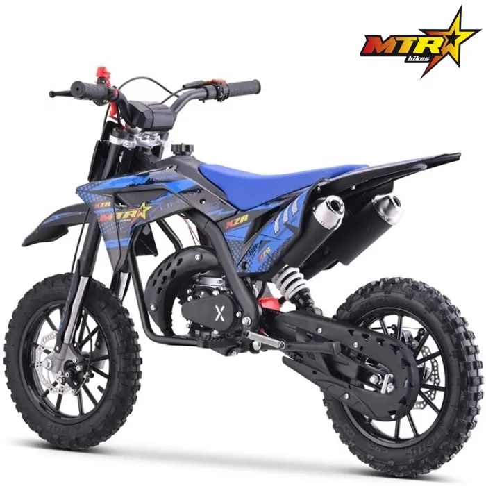 Mini Moto Infantil Gasolina 50 CC MTR Minicross XZR 2025 C/ Limitador Azul