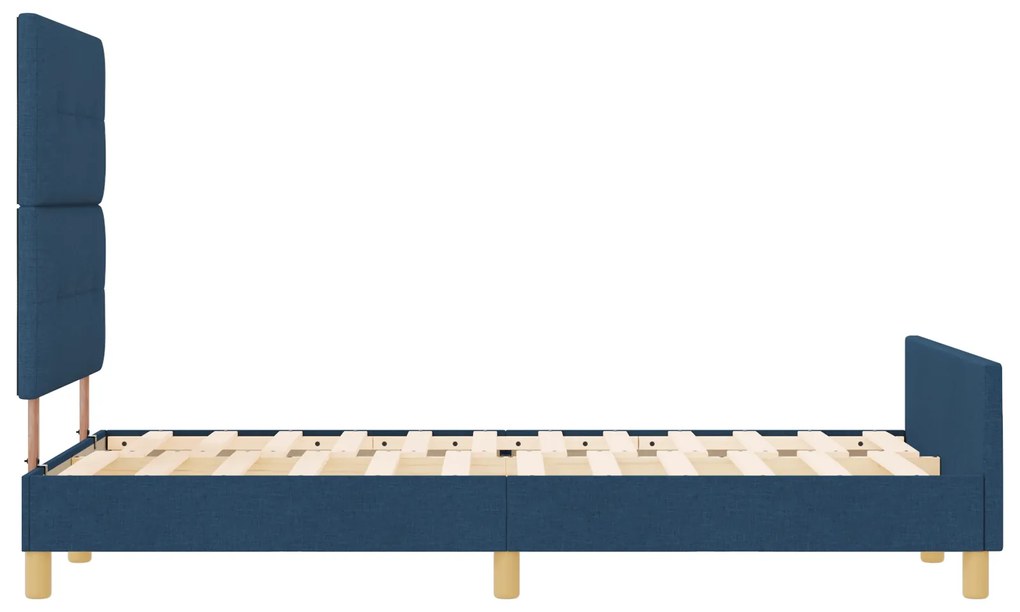 Cama vidaXL Azul 120x190 cm em Tecido
