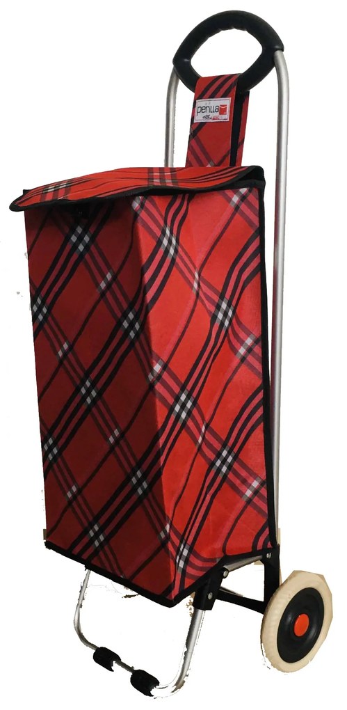 Carrinho para Compras | Vermelho &amp; Preto