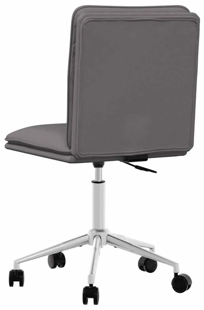 Cadeira de jantar couro artificial cinzento