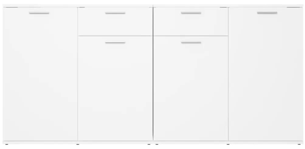 Aparador 160x36x75 cm contraplacado branco