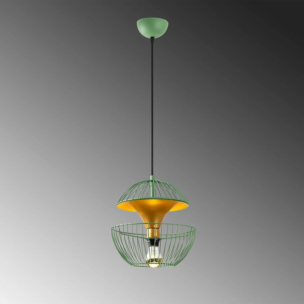 Candeeiro Telmander – Verde – 30 x 30 x 45-135 cm