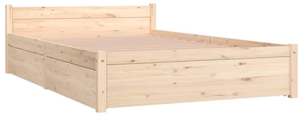 Estrutura de cama c/ gavetas 120x190 cm pequena casal