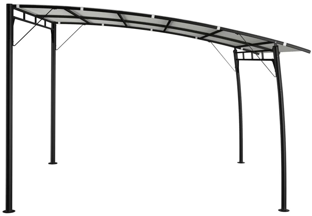 Toldo para-sol de jardim 3x3x2,55 m cor creme