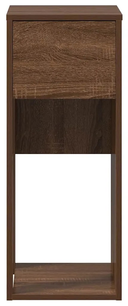 Suporte torre computador c/ gaveta 30x44x74cm carvalho castanho