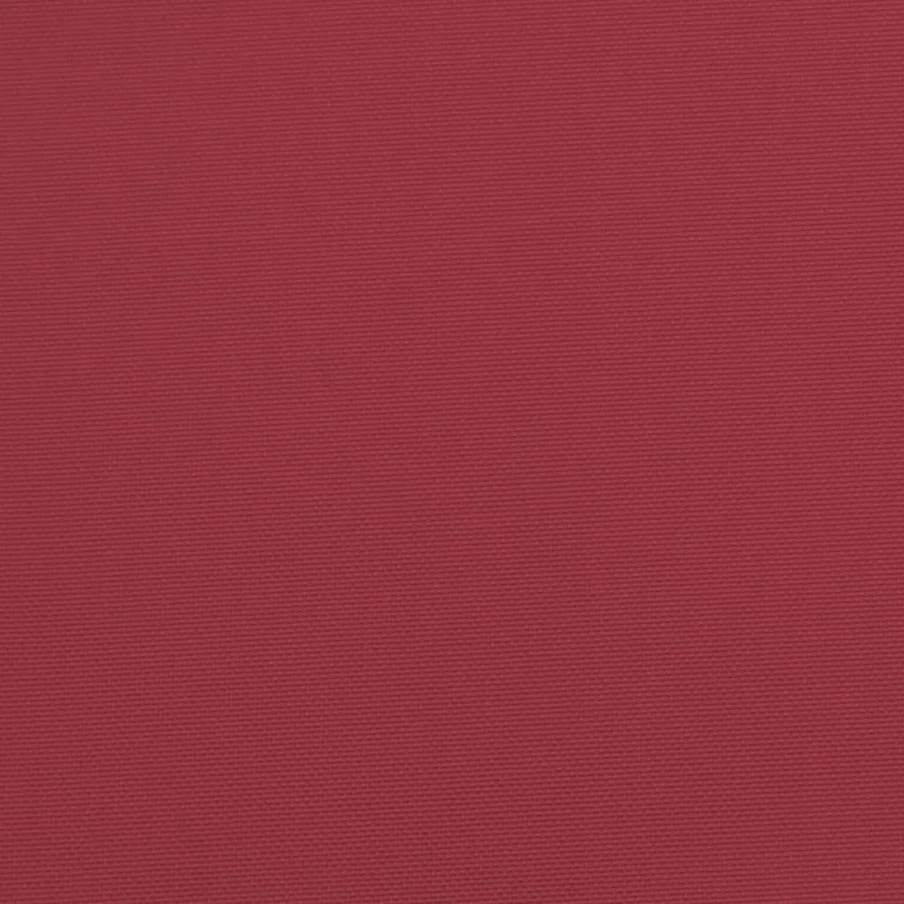 Almofadão p/ móveis de paletes 60x60x9,5 cm oxford vermelho-tinto