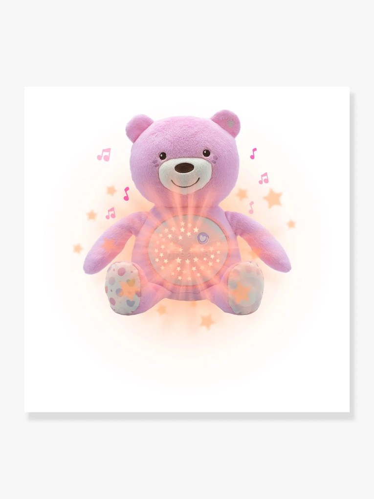 Urso com projetor, CHICCO rosa