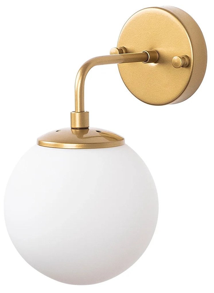 Candeeiro de Parede Horn – Dourado – 15 x 21 x 27 cm