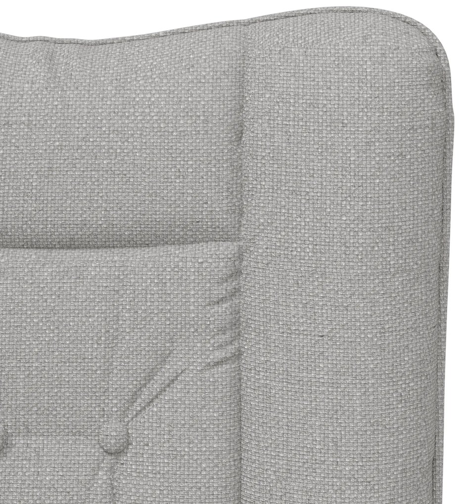 Poltrona Relaxante vidaXL Tecido Cinza Nuvem