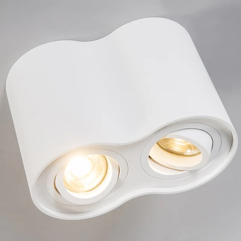 Projetores modernos brancos inclináveis - Rondoo Duo Design,Moderno