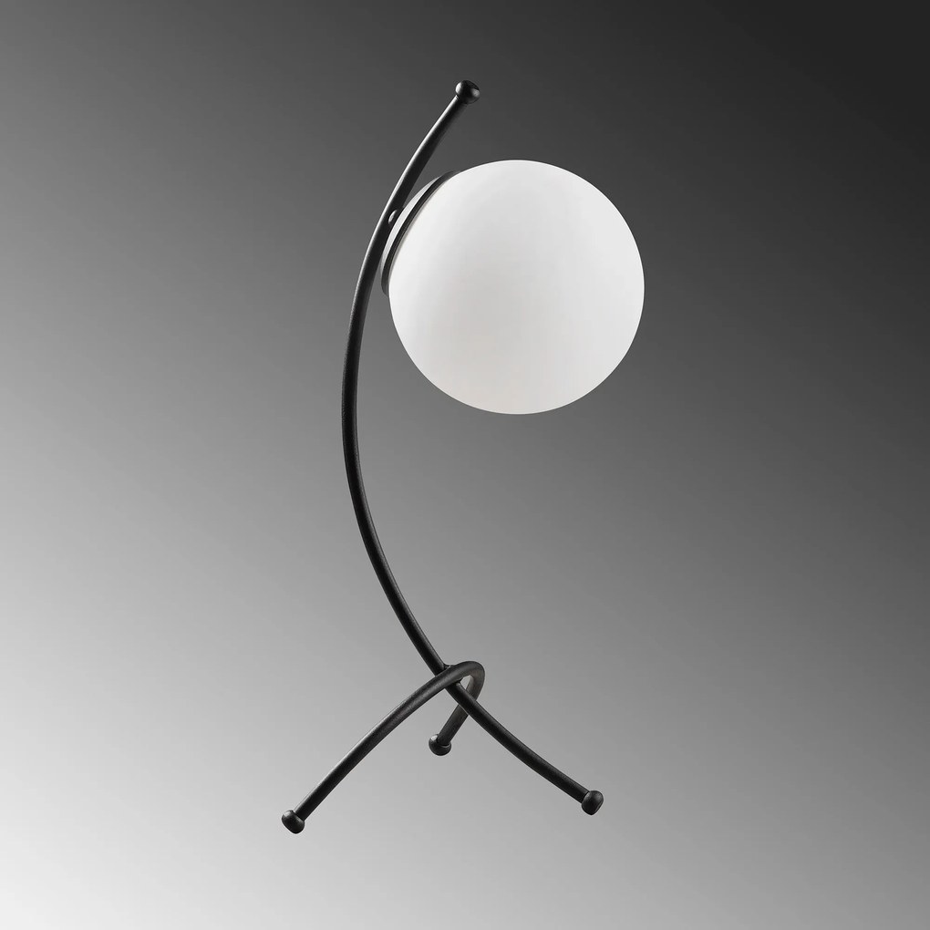Candeeiro de Mesa Yay – Preto/Branco – 23 x 18 cm