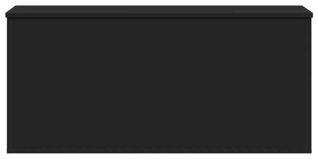 Caixa de arrumação 100x42x46 cm derivados de madeira preto