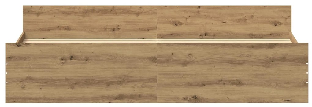 Cama vidaXL Artisan Carvalho 200x200 cm Madeira Ingenierada