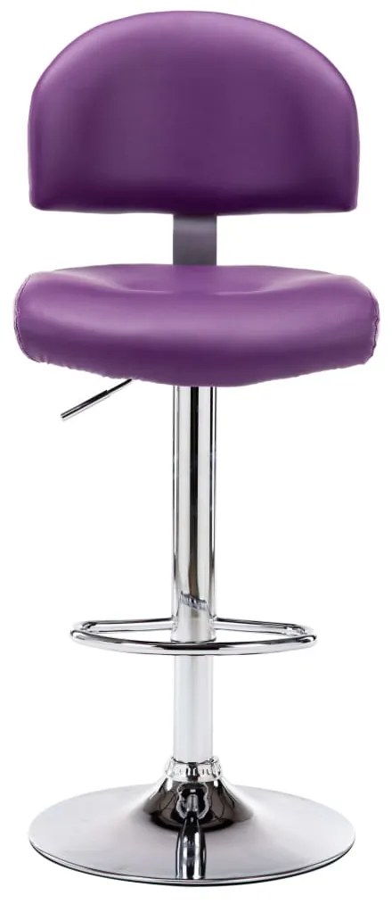 Bancos de bar 2 pcs couro artificial roxo
