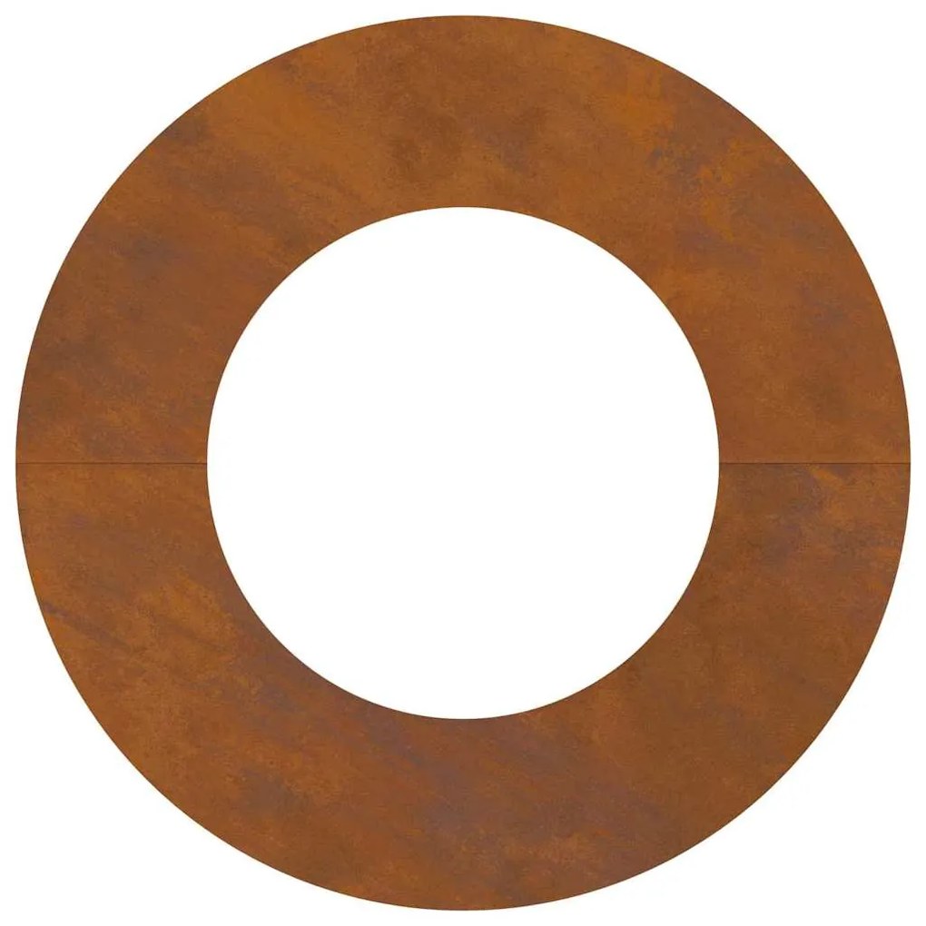 Plantadeira de Aço Corten Aço corten Diâmetro de 70 cm Durável