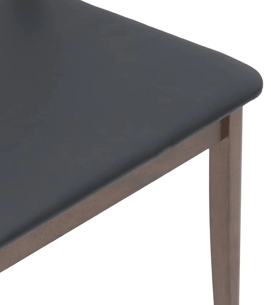 Cadeiras de jantar com almofadões 2 pcs madeira maciça castanho