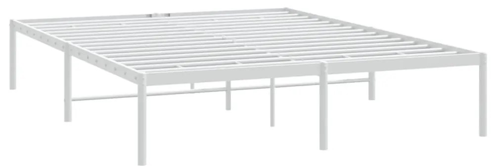 Estrutura de cama 140x200 cm metal branco