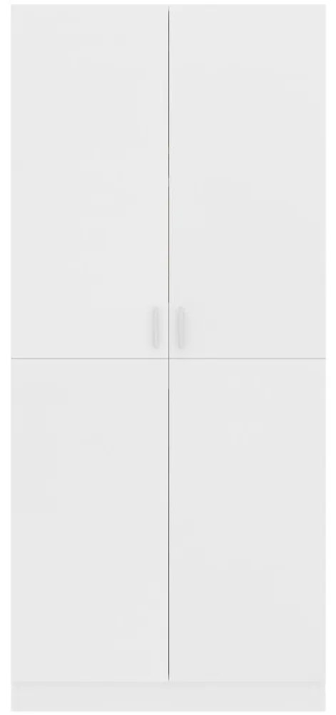 Roupeiro 80x52x180 cm derivados de madeira branco