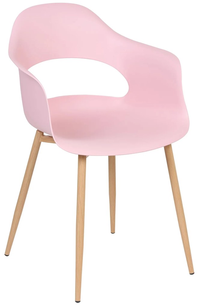 Conjunto de 2 cadeiras de jantar rosa UTICA Beliani
