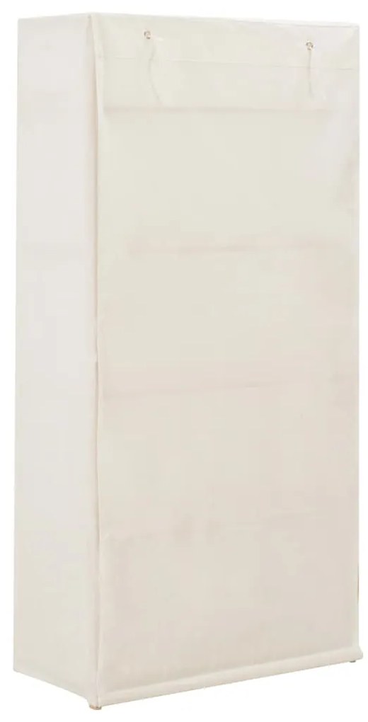 Roupeiro 79x40x170 cm tecido branco