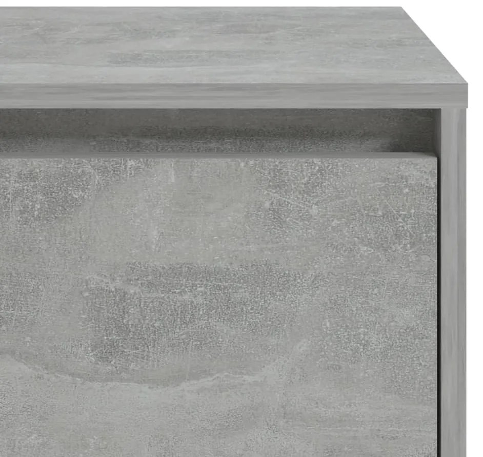 Mesa de cabeceira 45x34x44,5cm derivados madeira cinza cimento