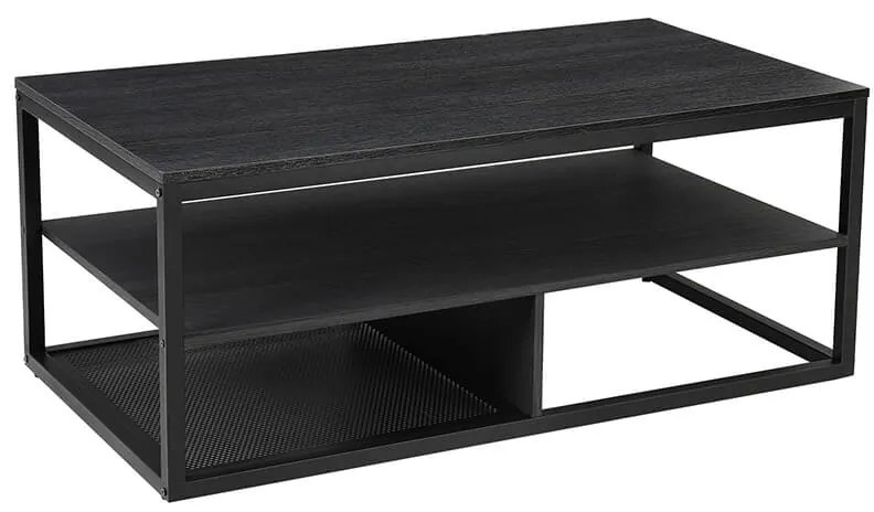 Mesa de Centro Preta Moderna