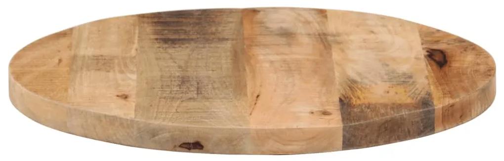 Tampo de mesa redondo Ø60x1,5cm madeira mangueira áspera maciça