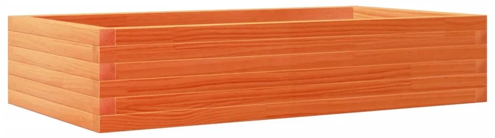 Vaso/floreira de jardim 110x60x23 cm pinho maciço castanho-mel