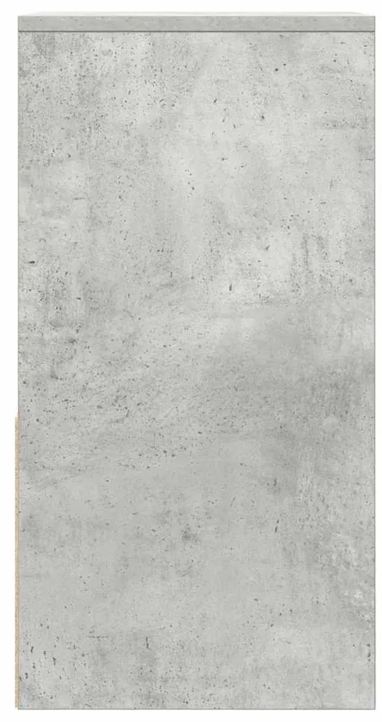 Mesa de cabeceira com gaveta 35x34x66,5 cm cinzento cimento