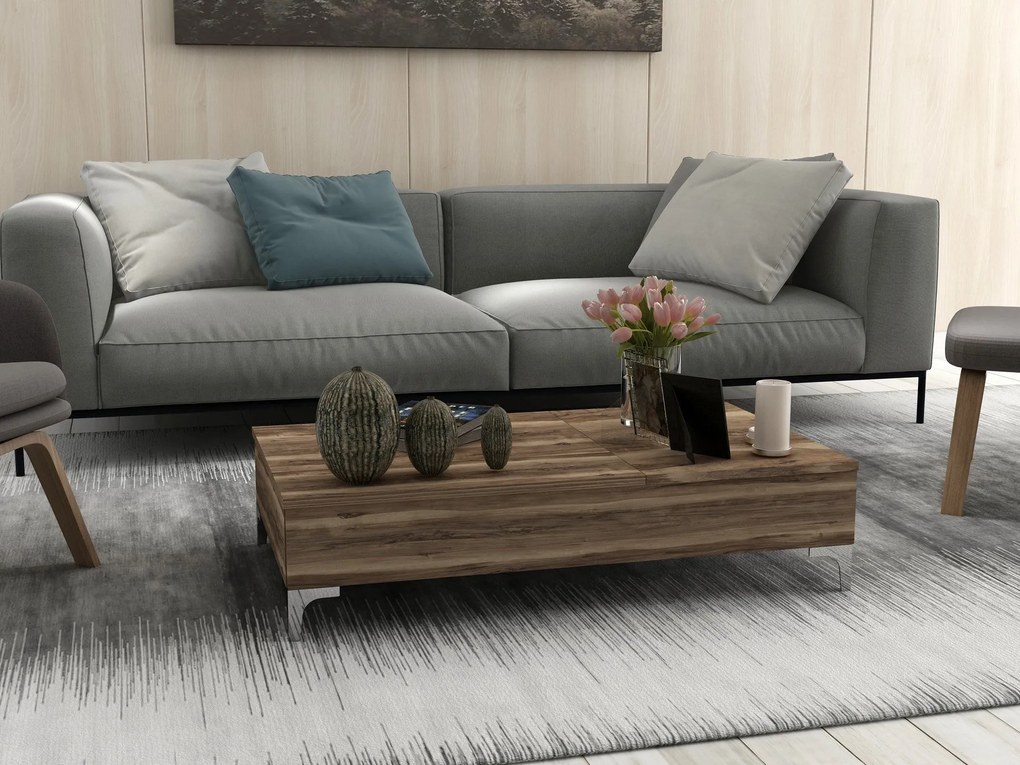 Mesa de Centro Esinti – Nogueira – 121x28x69,2 cm | Tribo Home