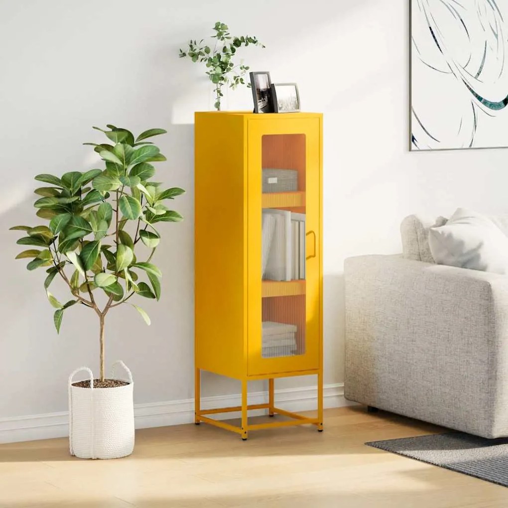Móvel alto 36x39x123 cm aço laminado a frio amarelo