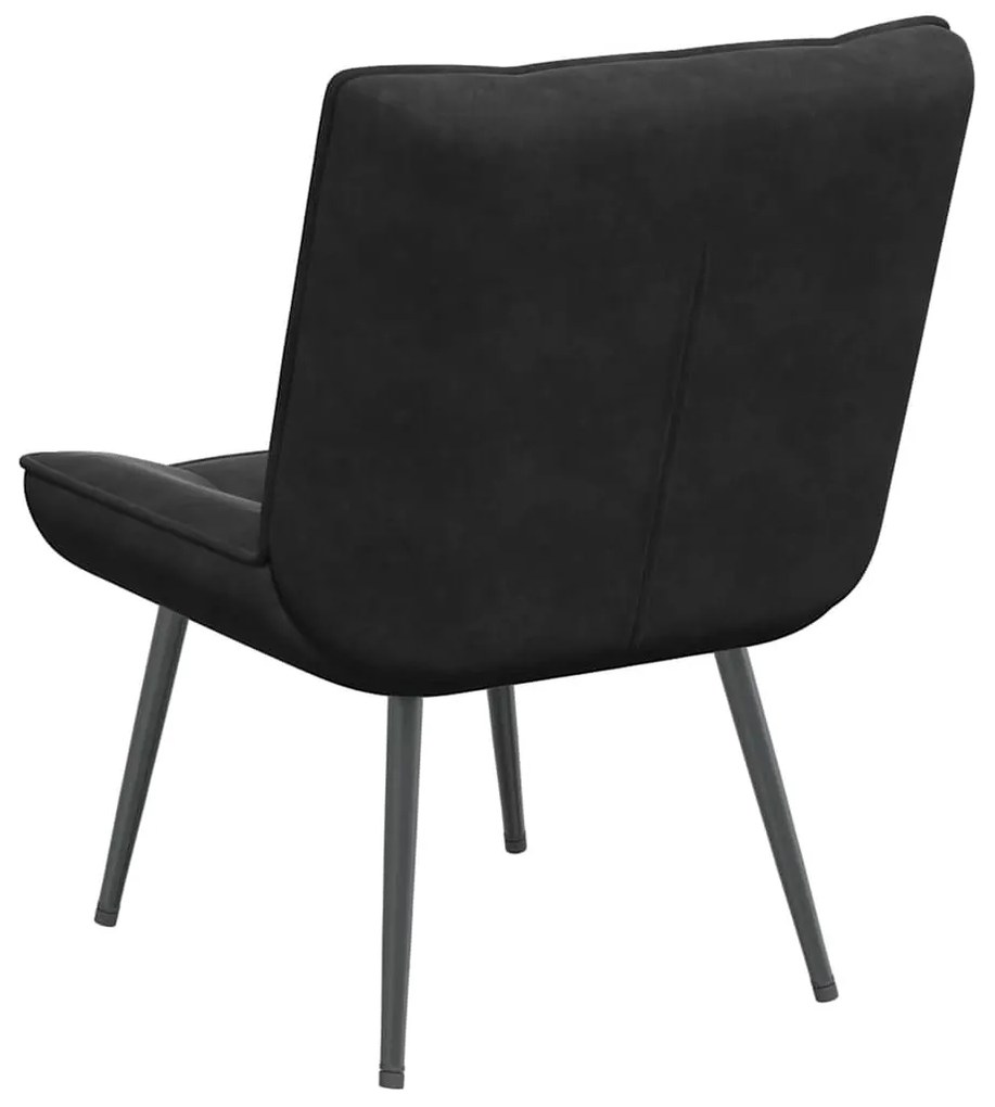 Cadeira de descanso 64x74x84 cm veludo preto