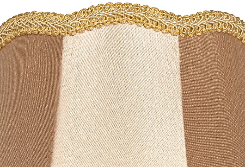 Abajur de tecido dourado 30 cm - Granny Retro