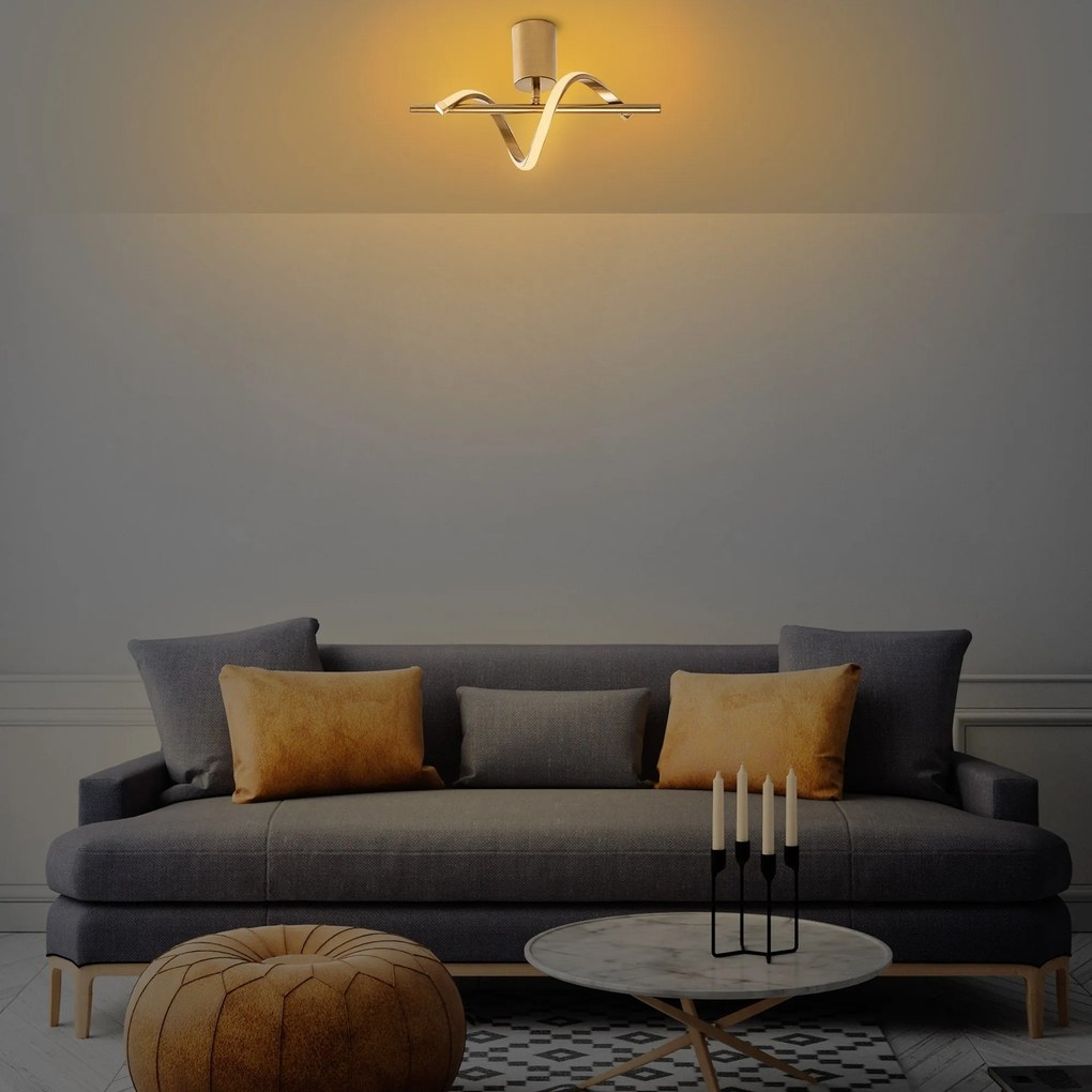 Chandelier Likma – Ouro – 41x16x25 cm