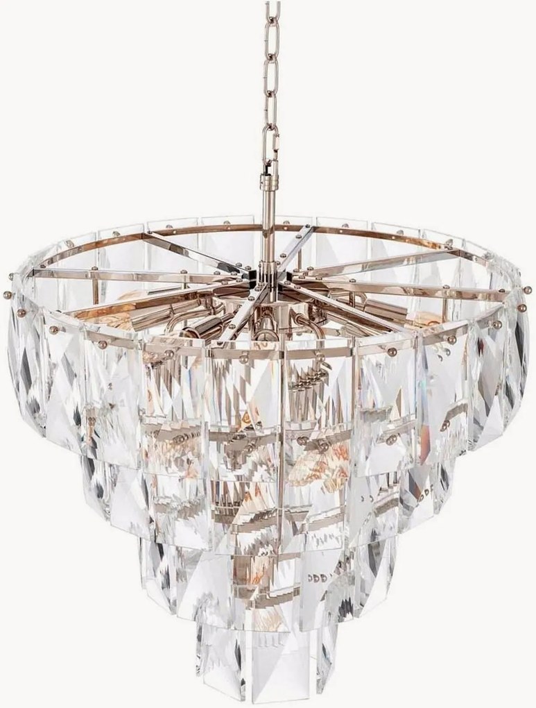 Lustre artesanal em vidro de cristal Amazone