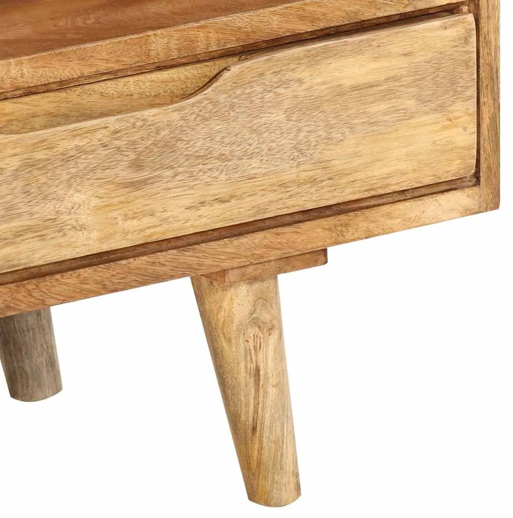 Móvel de TV 110x30x41 cm madeira de mangueira maciça