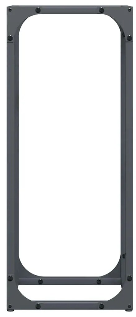 Suporte para lenha 25x25x60 cm aço laminado a frio antracite