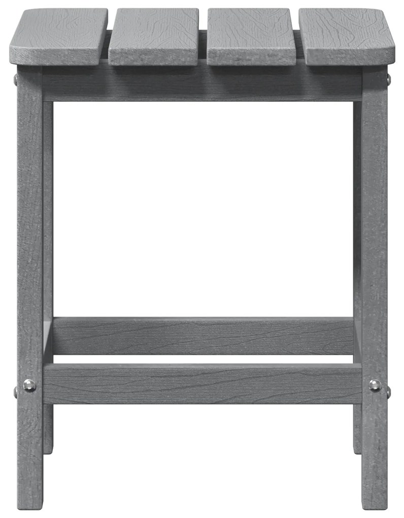 Mesa lateral Adirondack Cinza-claro 38x38x45 cm HDPE