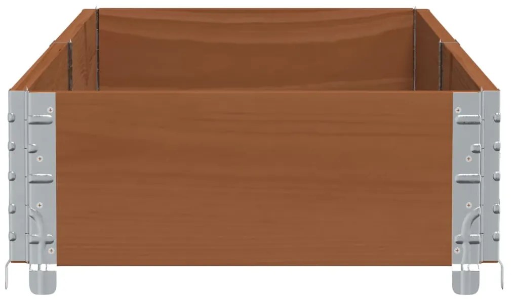 Vaso/floreira para jardim 150x50 cm pinho maciço castanho