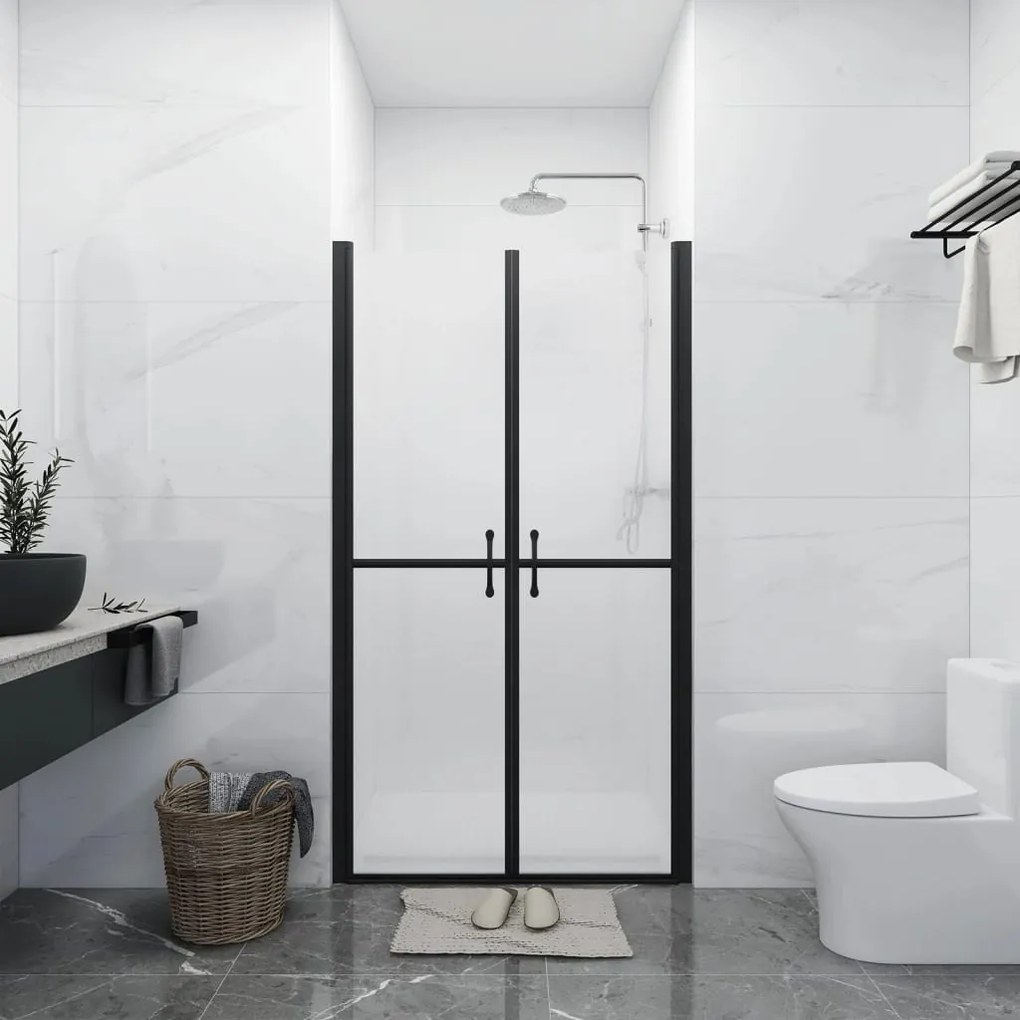 150839 vidaXL Porta de duche ESG opaco (73-76)x190 cm