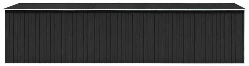 Abrigo de jardim 257x779x181 cm aço galvanizado antracite