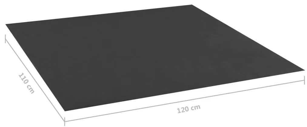 Forro para caixa de areia 120x110 cm preto