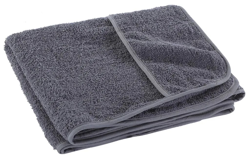 Toalhas de praia 6 pcs 60x135 cm tecido 400 GSM antracite