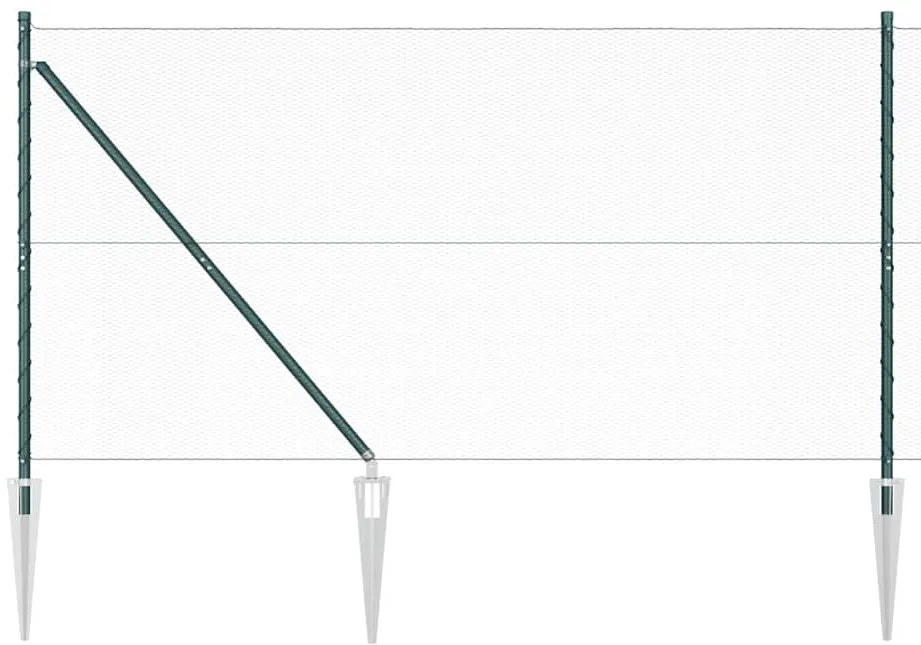 Cerca Hexagonal vidaXL Verde 1,2x100 m Aço