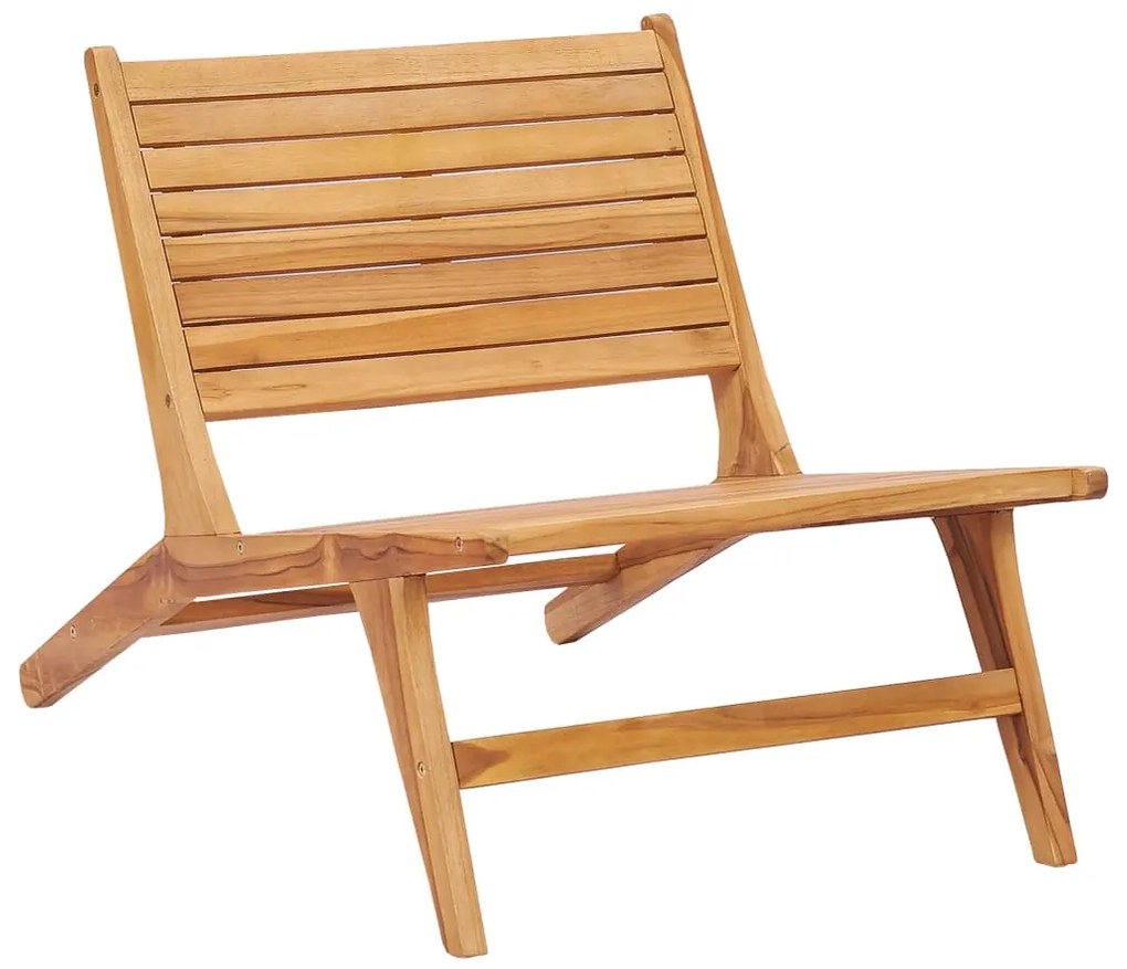 49365 vidaXL Cadeira de jardim em madeira teca maciça
